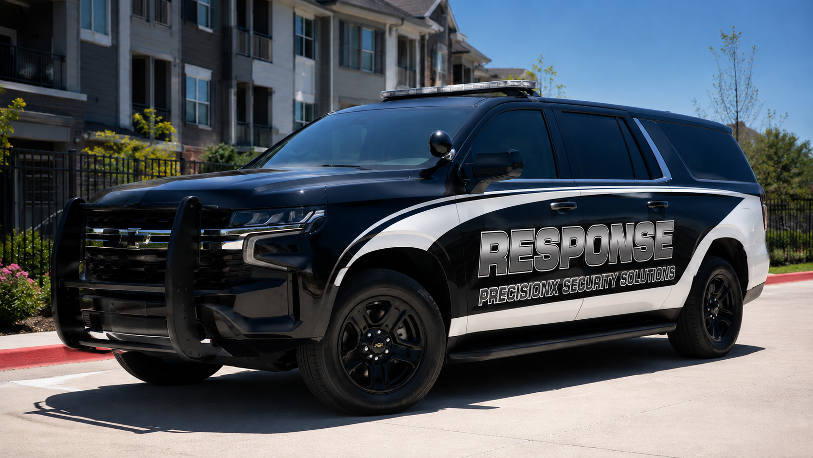 PrecisionX black marked rapid response SUV